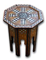 Early 20th Century Islamic Side Table with Mother of Pearl Inlay (2 of 4) Early 20th Century Islamic Side Table with Mother of Pearl Inlay (2 of 4)