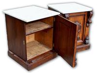Pair of Oak Cabinets with Marble Tops (4 of 5) Pair of Oak Cabinets with Marble Tops (4 of 5)