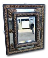19th Century Brass & Ebonised Cushion Mirror (2 of 5) 19th Century Brass & Ebonised Cushion Mirror (2 of 5)