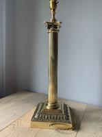 Large Victorian Brass Corinthian Column Table, Rewired & Pat Tested Lamp (8 of 10) Large Victorian Brass Corinthian Column Table, Rewired & Pat Tested Lamp (8 of 10)