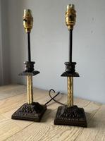 Near Pair of Victorian Table Lamps, Converted Candlesticks, Rewired & PAT Tested (6 of 10) Near Pair of Victorian Table Lamps, Converted Candlesticks, Rewired & PAT Tested (6 of 10)