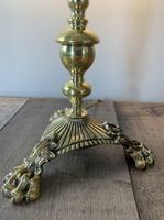 Quality Claw Foot Cast Brass Table Lamp, Rewired & PAT Tested c.1890 (11 of 11) Quality Claw Foot Cast Brass Table Lamp, Rewired & PAT Tested c.1890 (11 of 11)