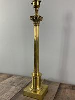 Tall Slender Pillar Corinthian Column Brass Table Lamp, Rewired & PAT Tested (4 of 9) Tall Slender Pillar Corinthian Column Brass Table Lamp, Rewired & PAT Tested (4 of 9)