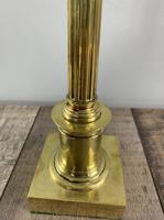 Tall Slender Pillar Corinthian Column Brass Table Lamp, Rewired & PAT Tested (6 of 9) Tall Slender Pillar Corinthian Column Brass Table Lamp, Rewired & PAT Tested (6 of 9)