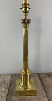 Tall Slender Pillar Corinthian Column Brass Table Lamp, Rewired & PAT Tested (7 of 9) Tall Slender Pillar Corinthian Column Brass Table Lamp, Rewired & PAT Tested (7 of 9)