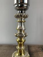 Small Victorian Distressed Silver Plated Brass Table Lamp, Rewired & Pat Tested (2 of 8) Small Victorian Distressed Silver Plated Brass Table Lamp, Rewired & Pat Tested (2 of 8)