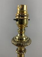 Cast Brass Table Lamp, Rewired & PAT Tested c.1900 (3 of 7) Cast Brass Table Lamp, Rewired & PAT Tested c.1900 (3 of 7)