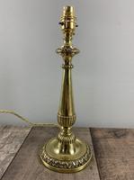 Cast Brass Table Lamp, Rewired & PAT Tested c.1900 (4 of 7) Cast Brass Table Lamp, Rewired & PAT Tested c.1900 (4 of 7)