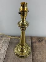 Cast Brass Table Lamp, Rewired & PAT Tested c.1900 (5 of 7) Cast Brass Table Lamp, Rewired & PAT Tested c.1900 (5 of 7)