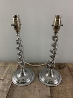 Pair of 1930s Chrome Twist Table Lamps, Rewired & PAT Tested (2 of 8) Pair of 1930s Chrome Twist Table Lamps, Rewired & PAT Tested (2 of 8)