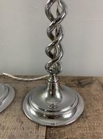 Pair of 1930s Chrome Twist Table Lamps, Rewired & PAT Tested (4 of 8) Pair of 1930s Chrome Twist Table Lamps, Rewired & PAT Tested (4 of 8)