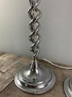 Pair of 1930s Chrome Twist Table Lamps, Rewired & PAT Tested (5 of 8) Pair of 1930s Chrome Twist Table Lamps, Rewired & PAT Tested (5 of 8)