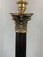 Quality Brass & Coromandel Corinthian Column Table Lamp, Registration Mark, Rewired & PAT Tested c.1880 (2 of 11) Quality Brass & Coromandel Corinthian Column Table Lamp, Registration Mark, Rewired & PAT Tested c.1880 (2 of 11)