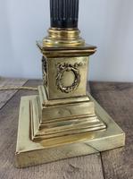 Quality Brass & Coromandel Corinthian Column Table Lamp, Registration Mark, Rewired & PAT Tested c.1880 (3 of 11) Quality Brass & Coromandel Corinthian Column Table Lamp, Registration Mark, Rewired & PAT Tested c.1880 (3 of 11)