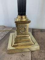 Quality Brass & Coromandel Corinthian Column Table Lamp, Registration Mark, Rewired & PAT Tested c.1880 (4 of 11) Quality Brass & Coromandel Corinthian Column Table Lamp, Registration Mark, Rewired & PAT Tested c.1880 (4 of 11)