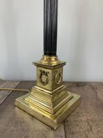 Quality Brass & Coromandel Corinthian Column Table Lamp, Registration Mark, Rewired & PAT Tested c.1880 (5 of 11) Quality Brass & Coromandel Corinthian Column Table Lamp, Registration Mark, Rewired & PAT Tested c.1880 (5 of 11)