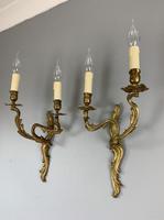 Large Pair of French Rococo Style Wall Lights, Rewired (2 of 8) Large Pair of French Rococo Style Wall Lights, Rewired (2 of 8)