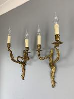 Large Pair of French Rococo Style Wall Lights, Rewired (4 of 8) Large Pair of French Rococo Style Wall Lights, Rewired (4 of 8)