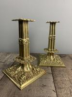 Beautiful French C1890 Cherub Pair of Brass Candlesticks, Lovely Patina (2 of 7) Beautiful French C1890 Cherub Pair of Brass Candlesticks, Lovely Patina (2 of 7)
