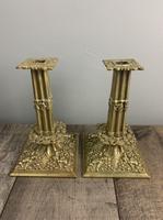 Beautiful French C1890 Cherub Pair of Brass Candlesticks, Lovely Patina (3 of 7) Beautiful French C1890 Cherub Pair of Brass Candlesticks, Lovely Patina (3 of 7)