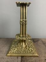 Beautiful French C1890 Cherub Pair of Brass Candlesticks, Lovely Patina (6 of 7) Beautiful French C1890 Cherub Pair of Brass Candlesticks, Lovely Patina (6 of 7)