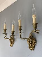 Pair of French Ornate Gilt Wall Lights, Rewired (9 of 9) Pair of French Ornate Gilt Wall Lights, Rewired (9 of 9)