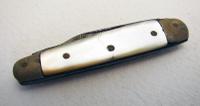 Victorian Mother of Pearl Carbon Steel 2 Blade Double Pocket English Penknife C.1880 (4 of 4) Victorian Mother of Pearl Carbon Steel 2 Blade Double Pocket English Penknife C.1880 (4 of 4)