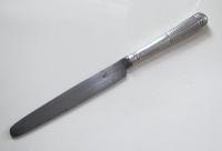 Moses Brent George III Sterling Silver & Steel English Antique Table / Dinner Knife 1802, Motto Dread God (2 of 9) Moses Brent George III Sterling Silver & Steel English Antique Table / Dinner Knife 1802, Motto Dread God (2 of 9)