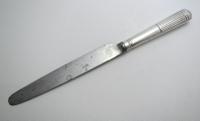 Moses Brent George III Sterling Silver & Steel English Antique Table / Dinner Knife 1802, Motto Dread God (4 of 9) Moses Brent George III Sterling Silver & Steel English Antique Table / Dinner Knife 1802, Motto Dread God (4 of 9)