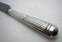 Moses Brent George III Sterling Silver & Steel English Antique Table / Dinner Knife 1802, Motto Dread God (6 of 9) Moses Brent George III Sterling Silver & Steel English Antique Table / Dinner Knife 1802, Motto Dread God (6 of 9)