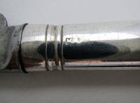 Moses Brent George III Sterling Silver & Steel English Antique Table / Dinner Knife 1802, Motto Dread God (7 of 9) Moses Brent George III Sterling Silver & Steel English Antique Table / Dinner Knife 1802, Motto Dread God (7 of 9)