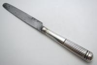 Moses Brent Georgian-George III Sterling Silver & Steel English Antique Dessert Knife 1802, Motto Dread God. (2 of 7) Moses Brent Georgian-George III Sterling Silver & Steel English Antique Dessert Knife 1802, Motto Dread God. (2 of 7)