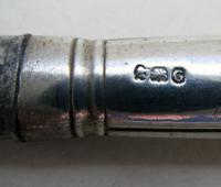 Moses Brent Georgian-George III Sterling Silver & Steel English Antique Dessert Knife 1802, Motto Dread God. (6 of 7) Moses Brent Georgian-George III Sterling Silver & Steel English Antique Dessert Knife 1802, Motto Dread God. (6 of 7)