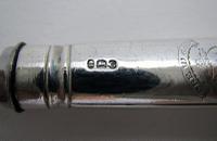 Moses Brent George III Sterling Silver & Steel Antique Large Three-Prong Table Fork 1802 Motto Dread God (5 of 9) Moses Brent George III Sterling Silver & Steel Antique Large Three-Prong Table Fork 1802 Motto Dread God (5 of 9)