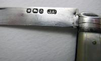 Victorian 'Maggie' Sterling Silver & Mother of Pearl Mop Folding Pocket Fruit Penknife, English Sheffield 1896 (7 of 8) Victorian 'Maggie' Sterling Silver & Mother of Pearl Mop Folding Pocket Fruit Penknife, English Sheffield 1896 (7 of 8)