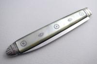 Very Large George III c.1800 Solid Sterling Silver & Mother of Pearl Mop Antique English Sheffield Folding Pocket Fruit Penknife (5 of 11) Very Large George III c.1800 Solid Sterling Silver & Mother of Pearl Mop Antique English Sheffield Folding Pocket Fruit Penknife (5 of 11)