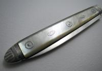 Very Large George III c.1800 Solid Sterling Silver & Mother of Pearl Mop Antique English Sheffield Folding Pocket Fruit Penknife (9 of 11) Very Large George III c.1800 Solid Sterling Silver & Mother of Pearl Mop Antique English Sheffield Folding Pocket Fruit Penknife (9 of 11)