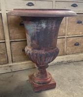 Large Pair of Cast Iron Medici Urns (8 of 10) Large Pair of Cast Iron Medici Urns (8 of 10)