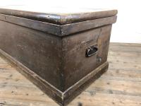 Antique Victorian Stained Pine Trunk (7 of 8) Antique Victorian Stained Pine Trunk (7 of 8)