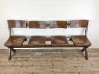 Antique Victorian Elm Four Seater Bench (2 of 15) Antique Victorian Elm Four Seater Bench (2 of 15)