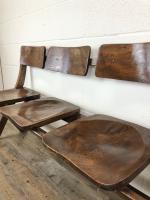 Antique Victorian Elm Four Seater Bench (6 of 15) Antique Victorian Elm Four Seater Bench (6 of 15)