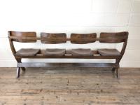 Antique Victorian Elm Four Seater Bench (12 of 15) Antique Victorian Elm Four Seater Bench (12 of 15)