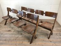 Antique Victorian Elm Four Seater Bench (14 of 15) Antique Victorian Elm Four Seater Bench (14 of 15)