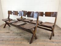 Antique Victorian Elm Four Seater Bench (15 of 15) Antique Victorian Elm Four Seater Bench (15 of 15)