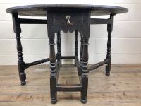Antique 19th Century Small Oak Gateleg Table (6 of 8) Antique 19th Century Small Oak Gateleg Table (6 of 8)