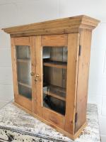 Antique Victorian Pine Glazed Wall Cupboard (7 of 7) Antique Victorian Pine Glazed Wall Cupboard (7 of 7)