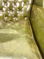 Pair of Green Button Back Chesterfield Wing Back Armchairs (11 of 14) Pair of Green Button Back Chesterfield Wing Back Armchairs (11 of 14)