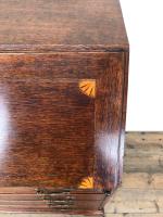 Antique Oak Bureau with Shell Inlay (6 of 15) Antique Oak Bureau with Shell Inlay (6 of 15)