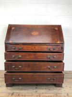 Antique Oak Bureau with Shell Inlay (8 of 15) Antique Oak Bureau with Shell Inlay (8 of 15)
