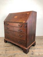 Antique Oak Bureau with Shell Inlay (13 of 15) Antique Oak Bureau with Shell Inlay (13 of 15)
